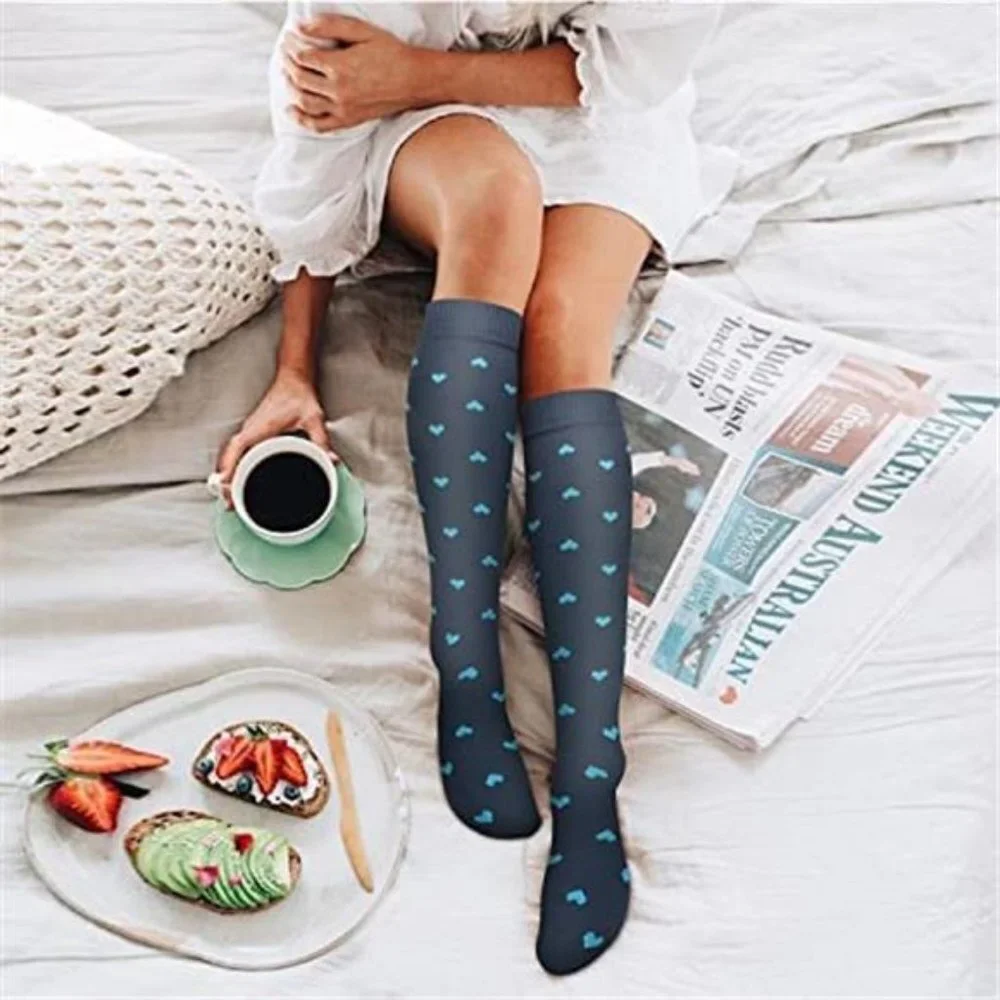 6 Pack Women's Assorted Copper Compression Socks